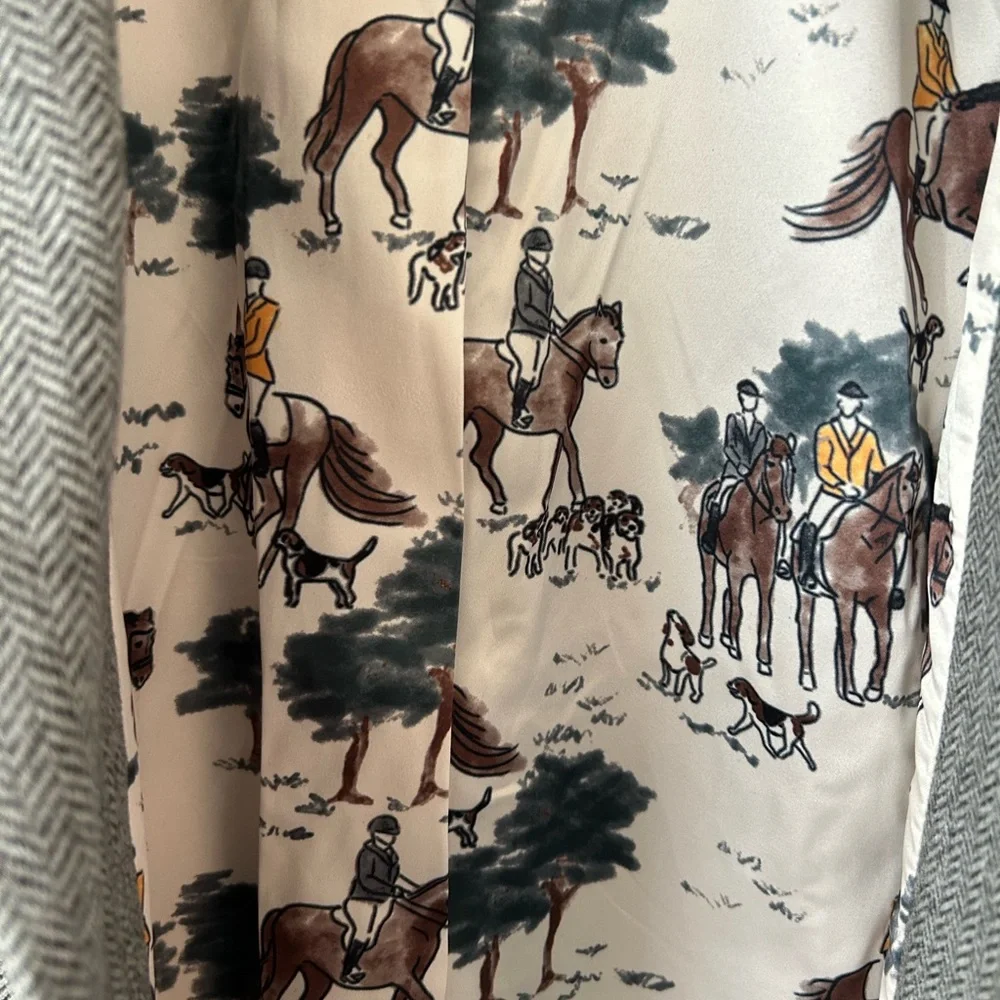 New Studio Park Full Length Grey Herringbone Topcoat size Medium - Picture 5 of 8